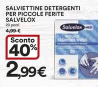 Offerta per  Salviettine Detergenti Per Piccole Ferite Salvelox  a 2,99€ in Ipercoop
