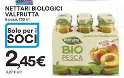 Offerta per Valfrutta - Nettari Biologici a 2,45€ in Ipercoop