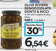 Offerta per Donte & Ricci - Olive Riviera Denocciolate a 6,54€ in Ipercoop