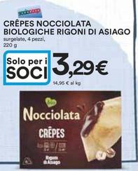 Offerta per  Rigoni Di Asiago - Crêpes Nocciolata Biologiche  a 3,29€ in Ipercoop