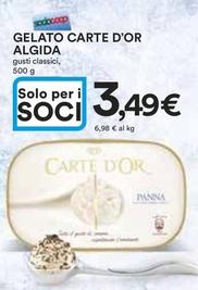 Offerta per  Carte D'Or - Gelato Algida  a 3,49€ in Ipercoop