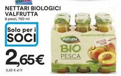 Offerta per Valfrutta - Nettari Biologici a 2,65€ in Ipercoop