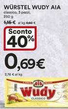 Offerta per Aia - Würstel Wudy a 0,69€ in Ipercoop