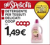 Offerta per  Coop - Detergente Per Tessuti I Delicati  a 1,49€ in Ipercoop
