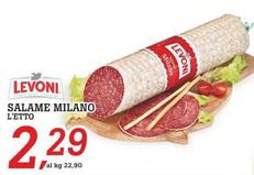 Offerta per Levoni - Salame Milano a 2,29€ in Superstore Coop