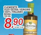 Offerta per Clemente - Olio Extra Vergine 100% Italiano Rosa a 8,9€ in Superstore Coop