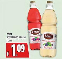 Offerta per Ponti - Aceto Bianco O Rosso a 1,09€ in Superstore Coop