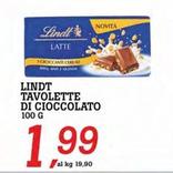 Offerta per Lindt - Tavolette Di Cioccolato a 1,99€ in Superstore Coop
