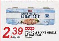 Offerta per Tonno A Pinne Cialle Al Naturale a 2,39€ in Superstore Coop