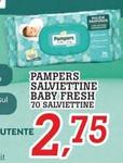 Offerta per Pampers - Salviettine Baby Fresh a 2,75€ in Superstore Coop