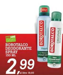Offerta per Borotalco - Deodorante Spray a 2,99€ in Superstore Coop