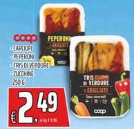 Offerta per Carciofi/ Peperoni/ Tris Di Verdure/ Zucchine a 2,49€ in Superstore Coop