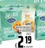 Offerta per Scotti - Muffin Con Gocce Di Cioccolato a 2,19€ in Superstore Coop