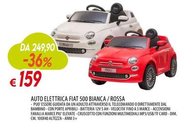 Offerta per Auto Elettrica Fiat 500 Bianca / Rossa a 159€ in Galassia
