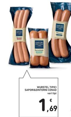 Offerta per Conad - Wurstel Tipici Sapori&Dintorni a 1,69€ in Conad Superstore