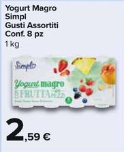 Offerta per Simpl - Yogurt Magro Conf. 8 Pz a 2,59€ in Carrefour Express
