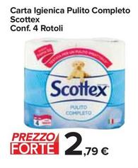 Offerta per Scottex - Carta Igienica Pulito Completo Conf. 4 Rotoli a 2,79€ in Carrefour Express