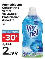 Offerta per Vernel - Ammorbidente Concentrato 48 Lavaggi a 2,79€ in Carrefour Express