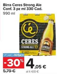 Offerta per Ceres - Birra Strong Ale Conf. 3 Pz a 4,05€ in Carrefour Express