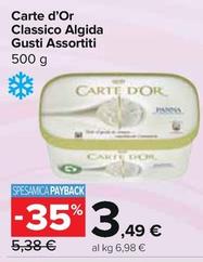 Offerta per Algida - Carte D'Or Classico a 3,49€ in Carrefour Express