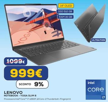 Offerta per Lenovo - Notebook-Yoga Slim 6 a 999€ in Euronics