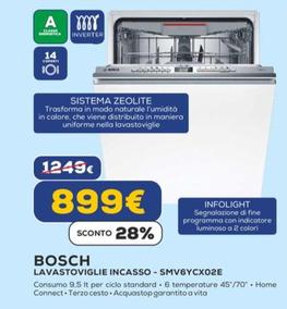 Offerta per Bosch - Lavastoviglie Incasso - SMV6YCX02E a 899€ in Euronics