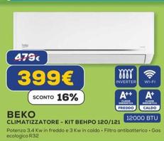 Offerta per Beko - Climatizzatore - Kit Behpo 120/121 a 399€ in Euronics