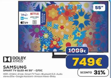 Offerta per Samsung - Tv Oled 4K 55"-Q70C a 749€ in Euronics