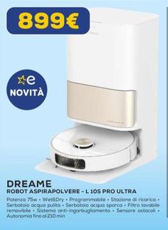 Offerta per Dreame - Robot Aspirapolvere - L 10S Pro Ultra a 899€ in Euronics