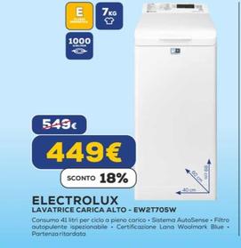 Offerta per Electrolux - Lavatrice Carica Alto-EW2T705W a 449€ in Euronics