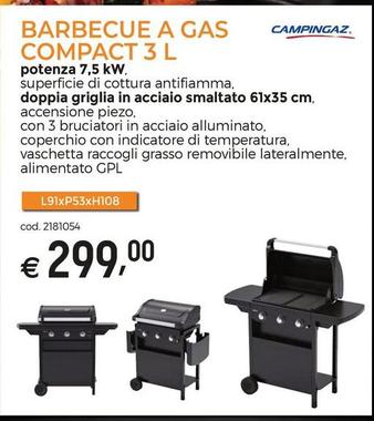 Offerta per Barbecue a gas a 299€ in Brico ok