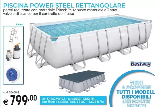 Offerta per Bestway - Piscina Power Steel Rettangolare a 799€ in Brico ok