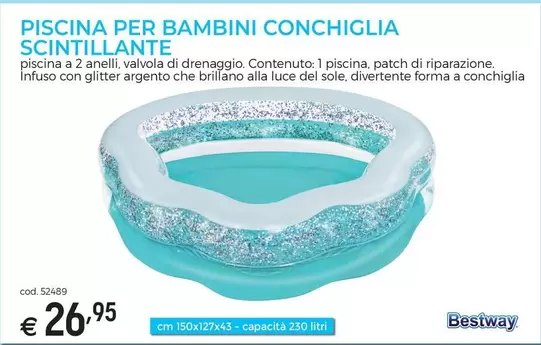 Offerta per Bestway - Piscina Per Bambini Conchiglia Scintillante a 26,95€ in Brico ok