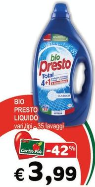 Offerta per Bio Presto - Liquido a 3,99€ in Crai