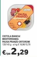 Offerta per Ortoromi - Ciotola Bianca/Mediterranea Pausa Pranzo a 2,29€ in Crai