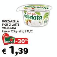 Offerta per Vallelata - Mozzarella Fior Di Latte a 1,39€ in Crai