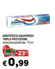 Offerta per Aquafresh - Dentifricio Tripla Protezione a 0,99€ in Crai