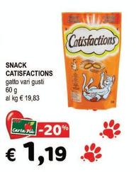 Offerta per Catisfactions - Snack a 1,19€ in Crai