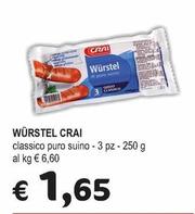 Offerta per Crai - Würstel a 1,65€ in Crai