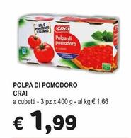 Offerta per Crai - Polpa Di Pomodoro a 1,99€ in Crai
