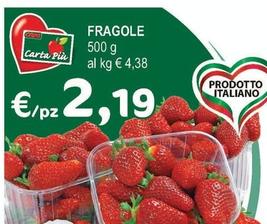 Offerta per Fragole a 2,19€ in Crai