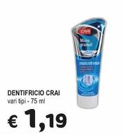 Offerta per Crai - Dentifricio a 1,19€ in Crai