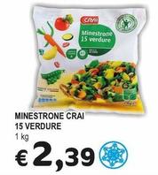 Offerta per Crai - Minestrone 15 Verdure a 2,39€ in Crai