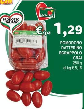 Offerta per Crai - Pomodoro Datterino Sgrappolo a 1,29€ in Crai