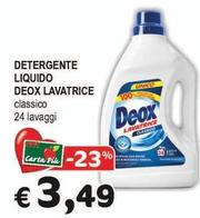 Offerta per Deox - Detergente Liquido Lavatrice a 3,49€ in Crai