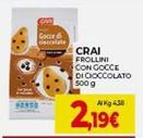 Offerta per Crai - Frollini Con Gocce Di Cioccolato a 2,19€ in Crai