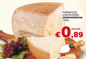 Offerta per Gran Morava - Formaggio A Pasta Dura a 0,89€ in Crai