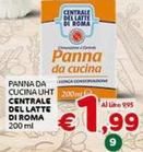 Offerta per Centrale Del Latte Di Roma - Panna Da Cucina Uht a 1,99€ in Crai
