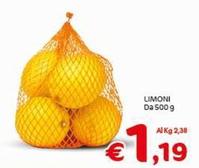 Offerta per Limoni a 1,19€ in Crai