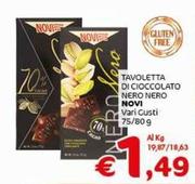Offerta per Novi - Tavoletta Di Cioccolato Nero Nero a 1,49€ in Crai